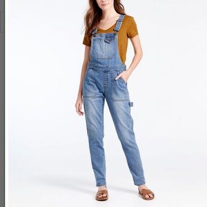 LL Bean Signature Denim Overalls -Size Medium
